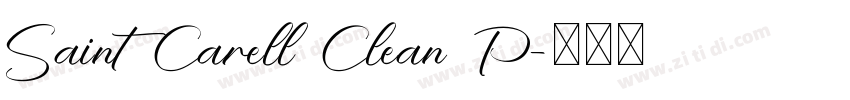 Saint Carell Clean P字体转换
